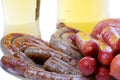 Grilled sausages Royalty Free Stock Photo