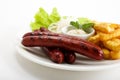 Grilled sausages Royalty Free Stock Photo