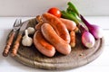 Grilled sausages Royalty Free Stock Photo