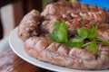 Grilled sausages Royalty Free Stock Photo