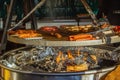 Grilled sausages, Frankfurt am Main, Germany Royalty Free Stock Photo