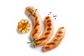 Grilled sausages with garlic and rosemary