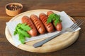 Grilled sausages Royalty Free Stock Photo