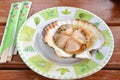 Grilled Scallop with shell Royalty Free Stock Photo