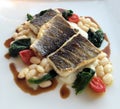 Grilled Sea Bass Fillet Royalty Free Stock Photo