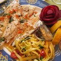 Grilled sea bream