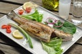 Grilled seabass