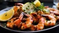 Grilled Shrimp Delight - Generative AI