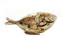 Grilled silver pomfret fish