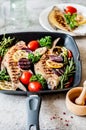 Grilled Breams with Veggies and Herbs