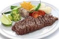 Grilled skirt steak, mexican cuisine Royalty Free Stock Photo