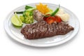 Grilled skirt steak, mexican cuisine Royalty Free Stock Photo