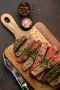 Grilled sliced meat steak Royalty Free Stock Photo