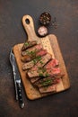 Grilled sliced meat steak Royalty Free Stock Photo