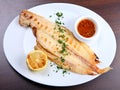 Grilled sole fish Royalty Free Stock Photo