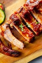 Grilled Sparerib with various vegetables Royalty Free Stock Photo