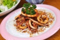 Grilled squid ring