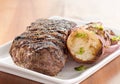 Grilled steak dinner Royalty Free Stock Photo