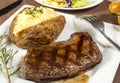 grilled steak dinner Royalty Free Stock Photo