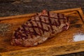 Grilled strip loin steak