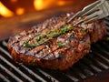 Grilled striploin steak Royalty Free Stock Photo