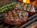 Grilled striploin steak Royalty Free Stock Photo