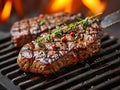 Grilled striploin steak Royalty Free Stock Photo