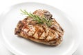 Grilled t-bone chop of pork Royalty Free Stock Photo