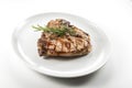 Grilled t-bone chop of pork Royalty Free Stock Photo