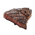 Grilled t bone steak on transparent background Royalty Free Stock Photo