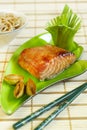 Grilled teriyaki salmon Royalty Free Stock Photo