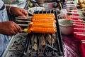 Grilled Thai sausages, Chinag Mai, Thailand