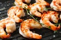 Grilled tiger shrimps