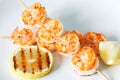 Grilled tiger shrimps