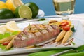 Grilled tuna steak Royalty Free Stock Photo