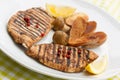 Grilled turkey fillet ,fried potatoes