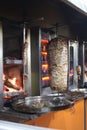 Grilled turkish shawerma shaurma, shawarma . Street Fast food