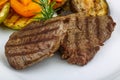 Grilled Veal steak Royalty Free Stock Photo