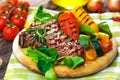 Grilled veal steak Royalty Free Stock Photo