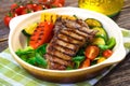 Grilled veal steak Royalty Free Stock Photo