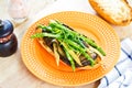 Grilled vegetables sandwich Royalty Free Stock Photo