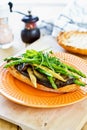 Grilled vegetables sandwich Royalty Free Stock Photo