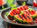 Grilled watermelon