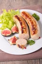 grilled white sausage