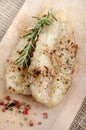 Grilled whiting fillet with pepper
