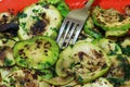 Grilled zucchini Royalty Free Stock Photo