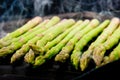 Grilling asparagus