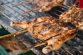 Grilling chicken Royalty Free Stock Photo