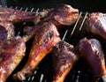 Grilling the Chicken Royalty Free Stock Photo
