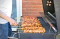 Grilling of meat during Swedish midsummer